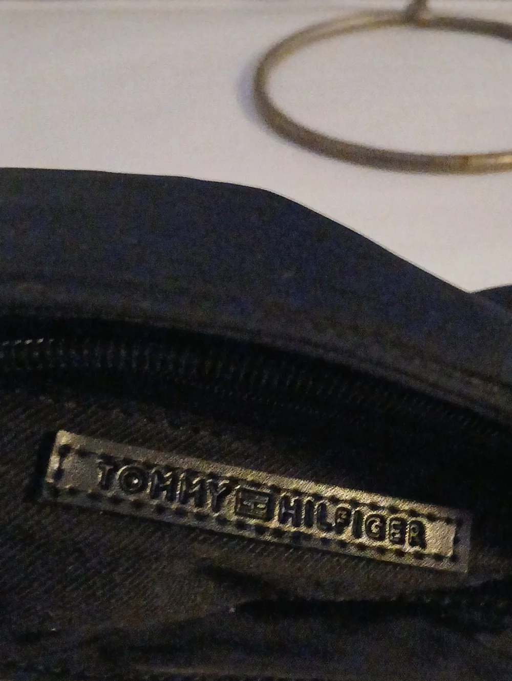 Tommy Hilfiger Black Nylon Shouler  Bag